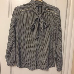 Banana Republic blouse with tie neck